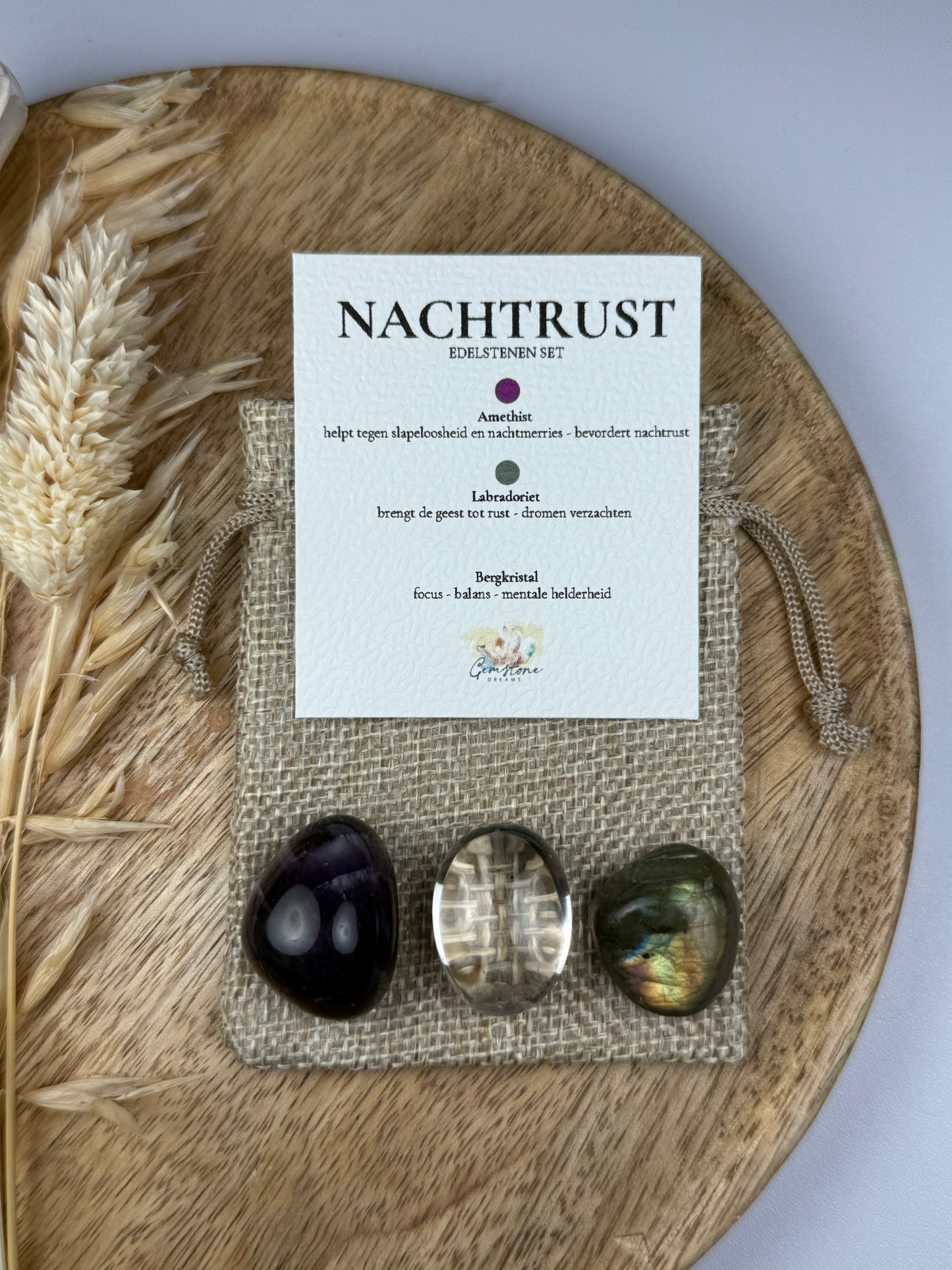 Nachtrust edelstenen set