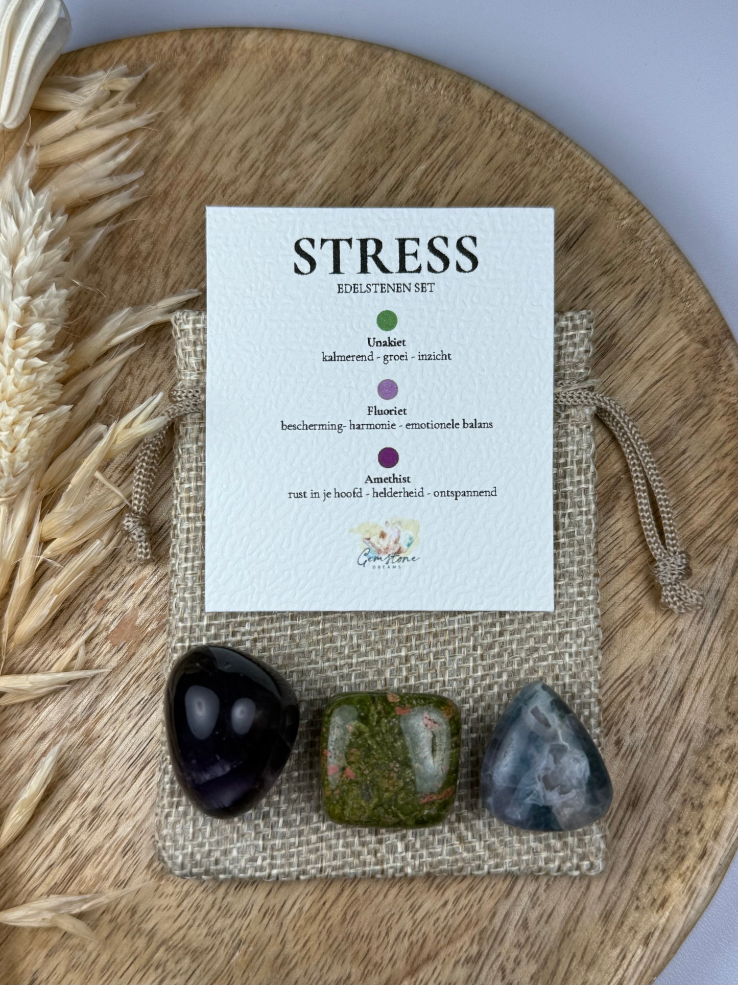 Stress edelstenen set