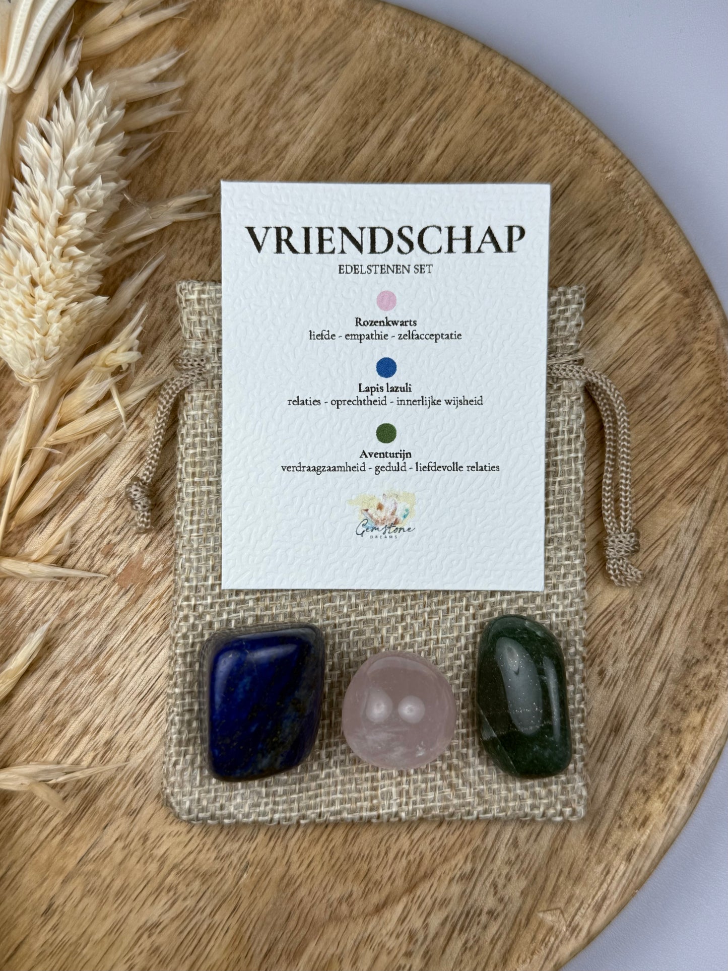 Vriendschap edelstenen set