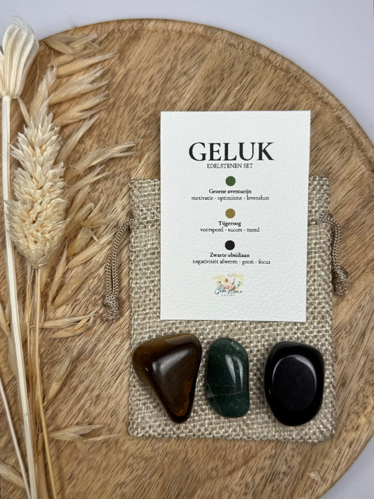 Geluk edelstenen set