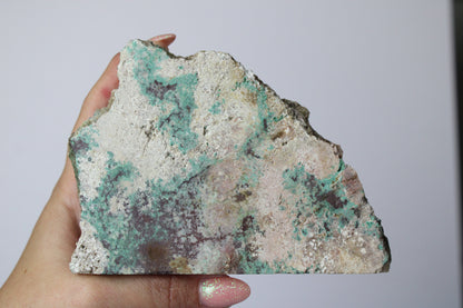 Slab met malachiet, chrysocolla en koper - Gemstone Dreams