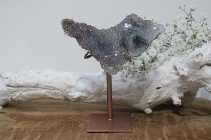 Amethyst stalactite on stand