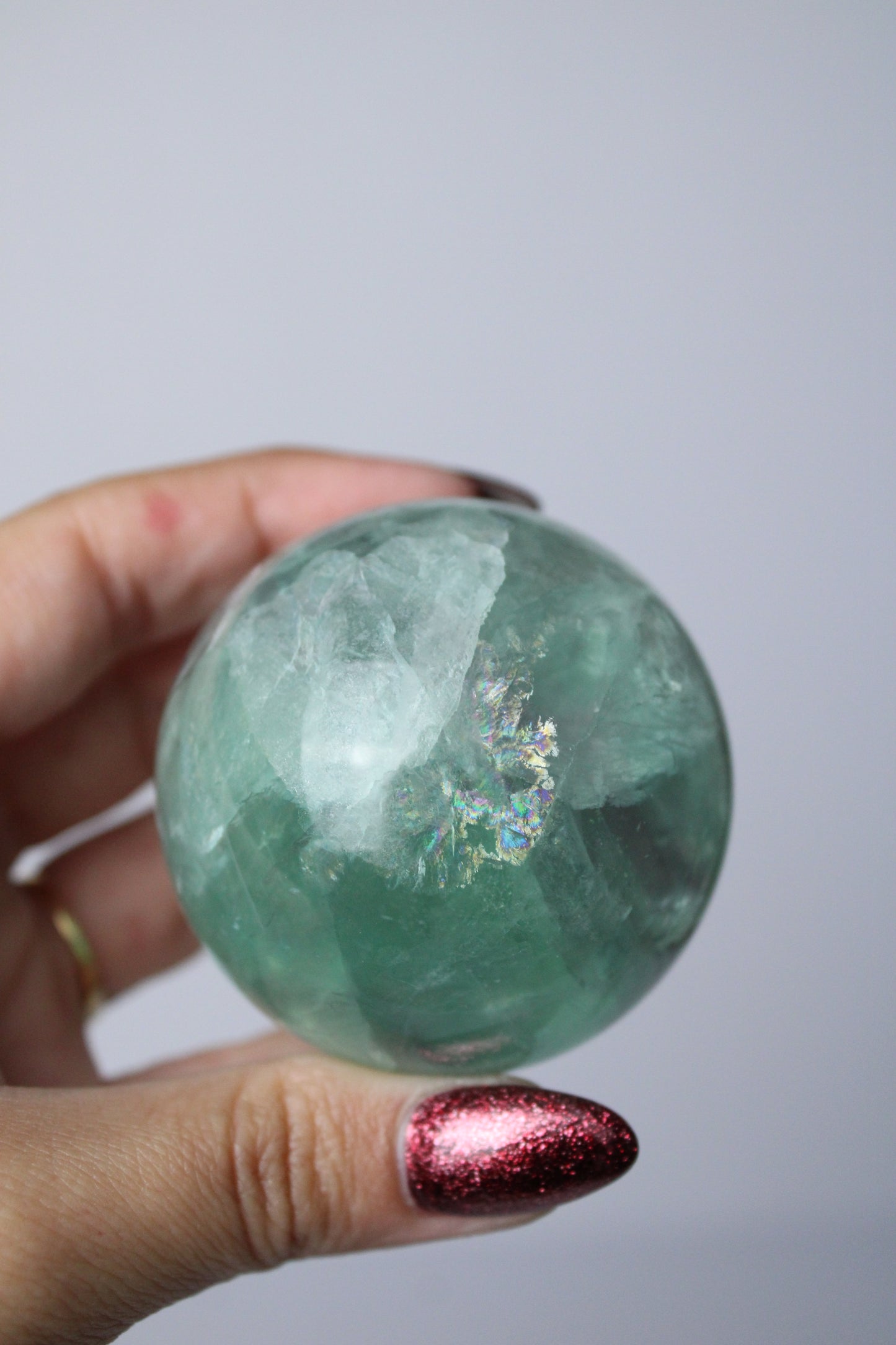 Rainbow Fluorite Sphere