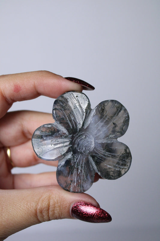 Moss agate flower