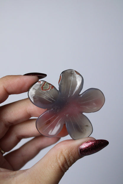 Moss agate flower