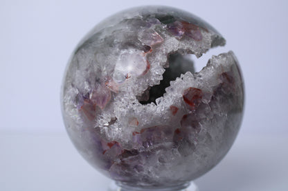 RARE XL Rainbow amethyst sphere A+ quality