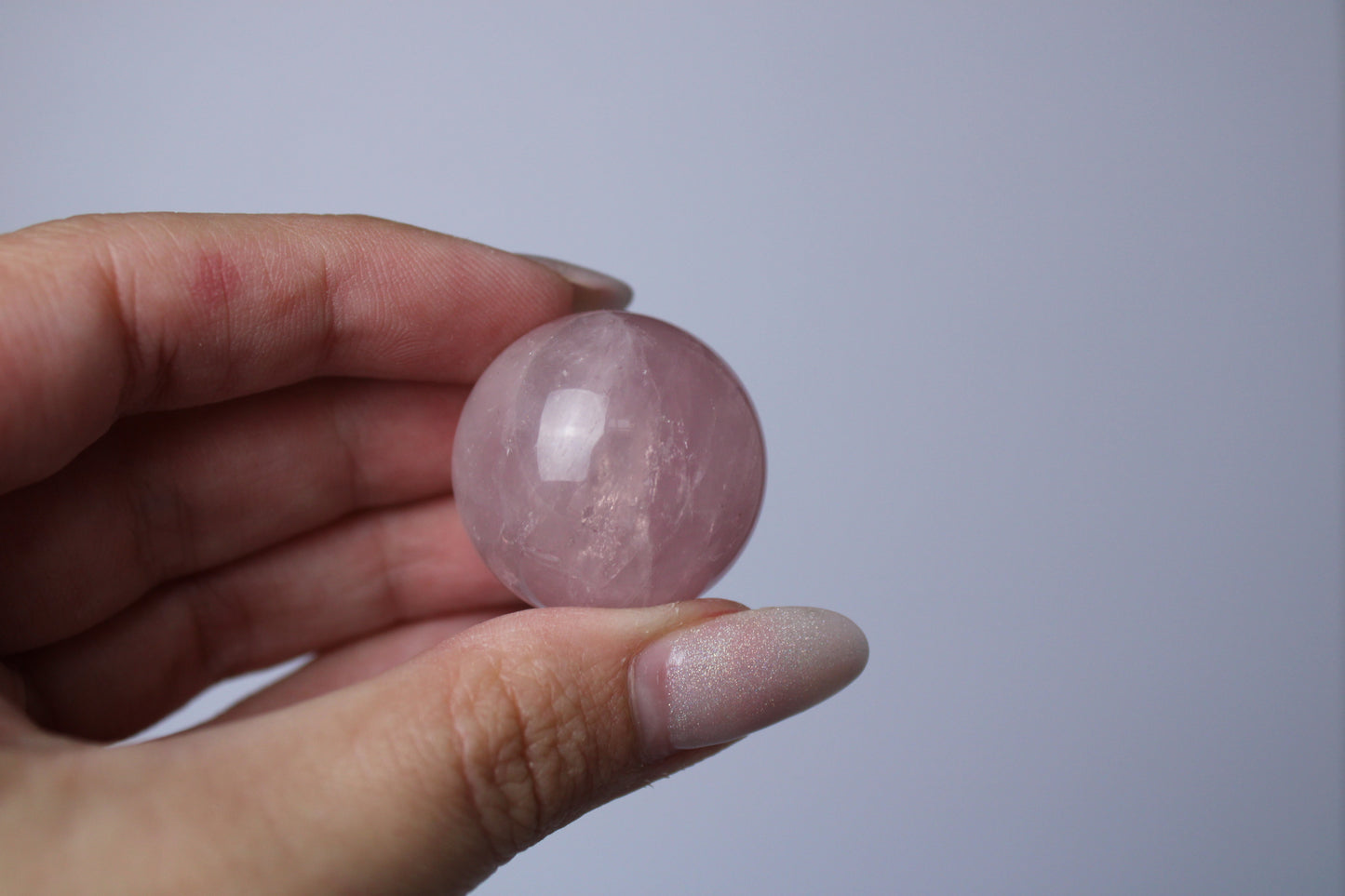 Rose quartz ball