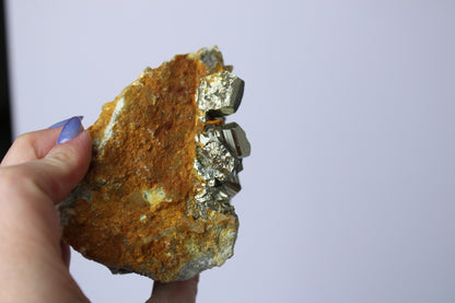 Pyrite with quartz cluster 10