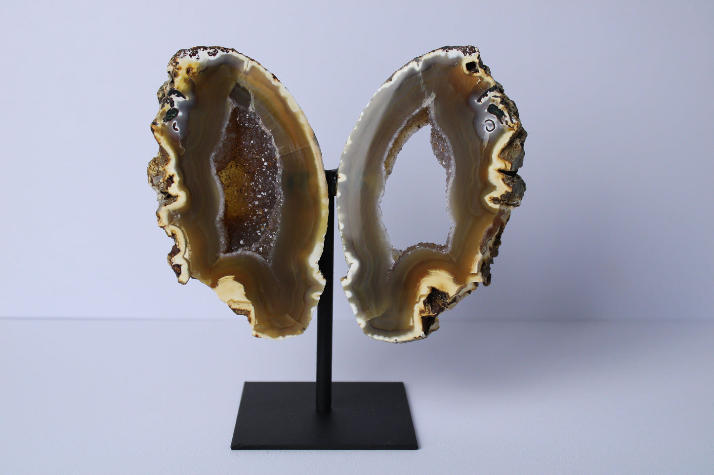 Agate butterfly on stand