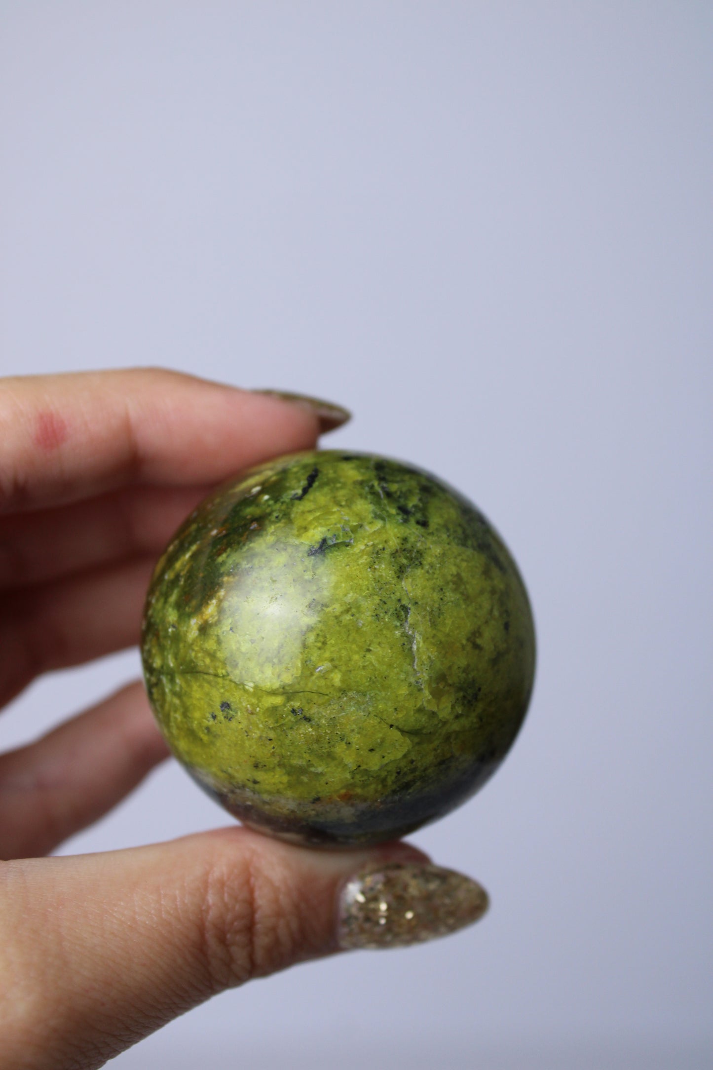 Green opal ball