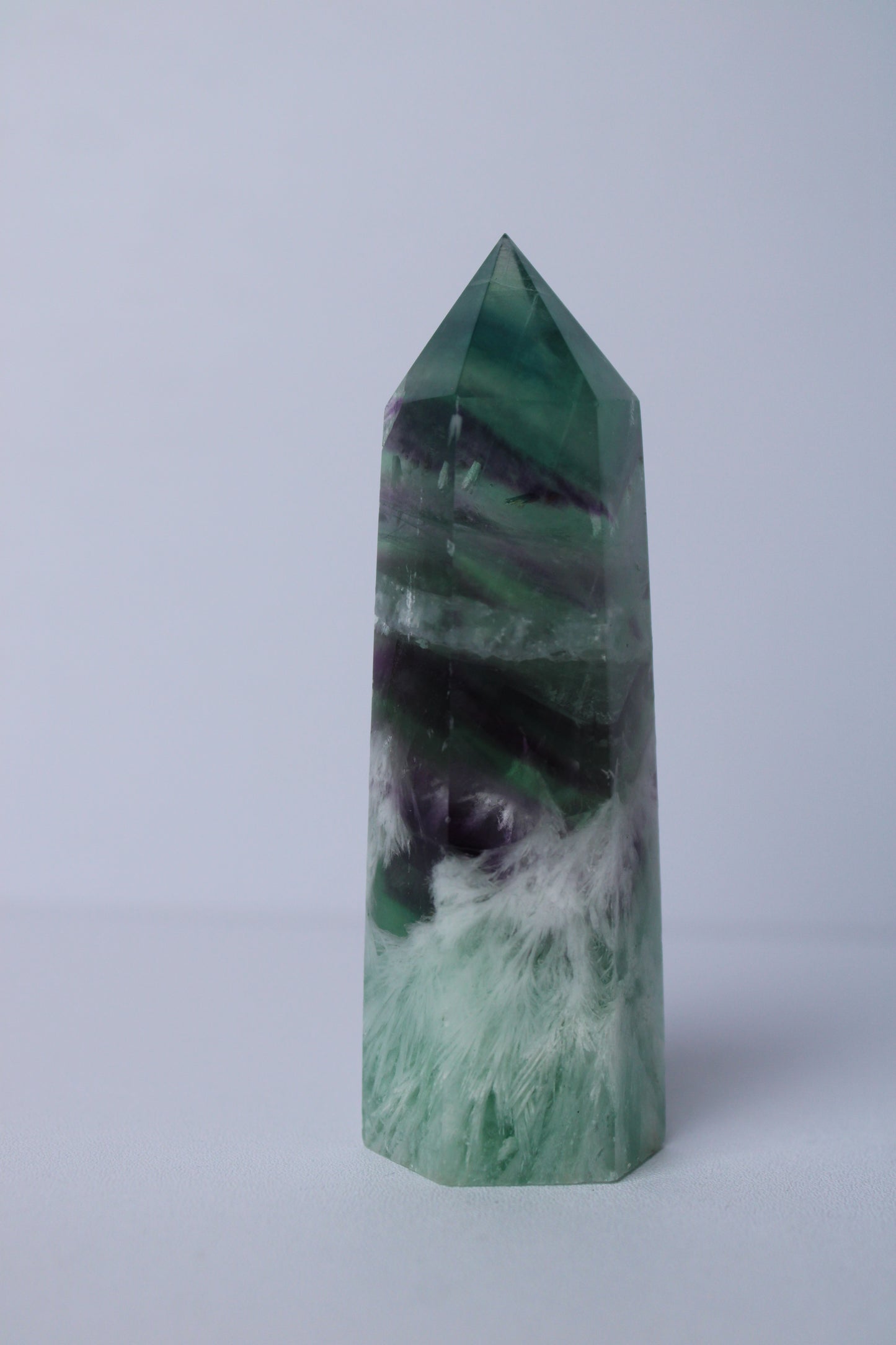 Feather fluorite tower