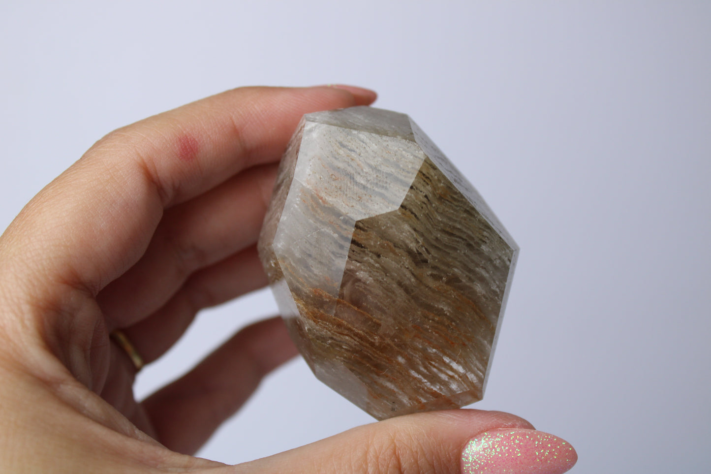 Lodolite/guarden quartz freeform