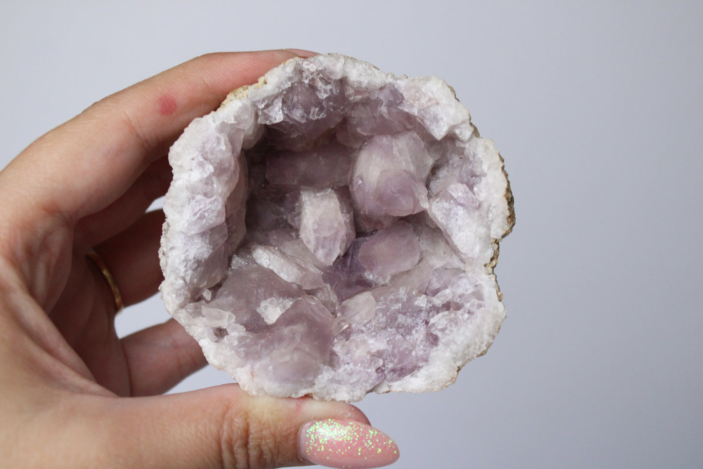 Roze amethist geode