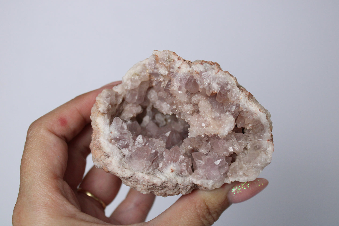 Roze amethist geode 2