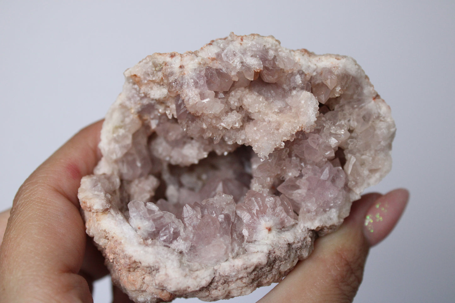 Roze amethist geode 2